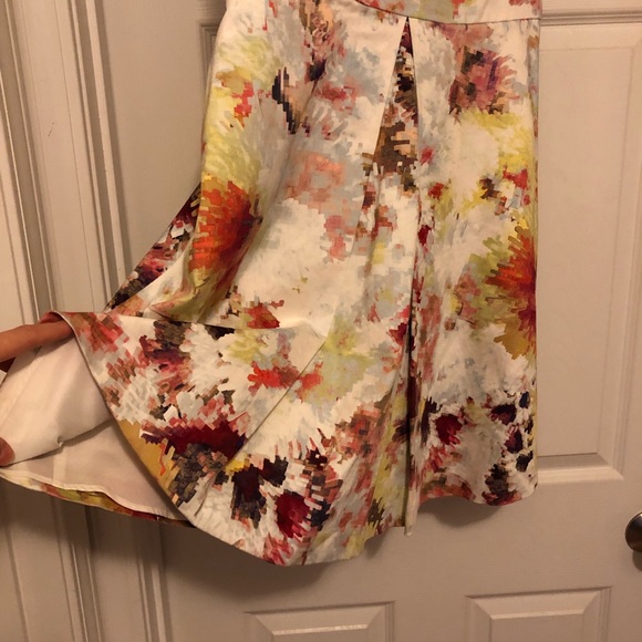 Abstract Floral Print Dress - Picture 4 of 8